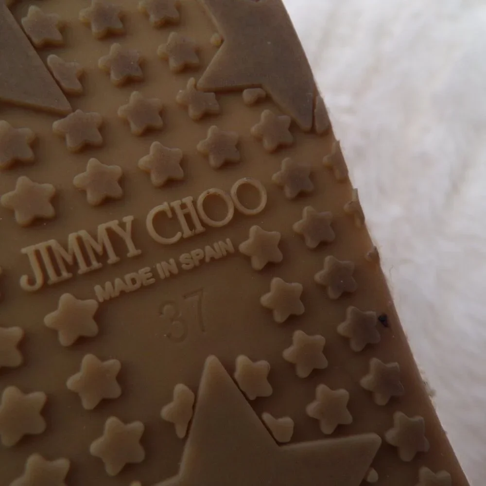 Jimmy Choo pink studded suede espadrilles 7